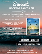 Sunset Roof Top Paint & Sip