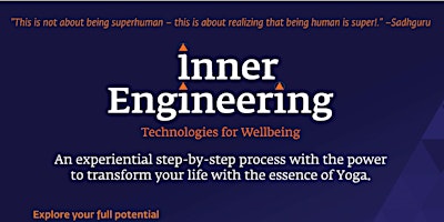 Imagem principal de Inner Engineering Total 4-day in Minneapolis with Free Intro Talk