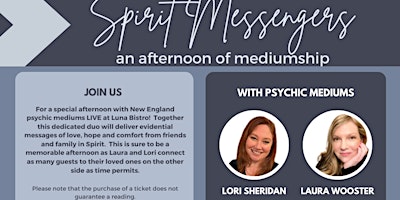 Spirit Messengers - An Afternoon of Mediumship primary image