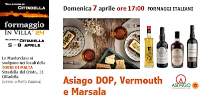 Imagem principal do evento Asiago DOP,  Vermouth e Marsala