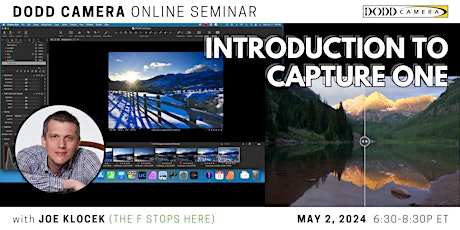 Intro to Capture One - An online seminar by Dodd Camera and Joe Klocek primary image