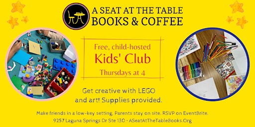 Kids' Club: Creativity with LEGO, Doodling, & New Friends primary image
