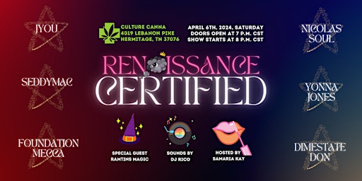 Imagen principal de NuRenaissance & Samaria Kay Presents: Renaissance Certified