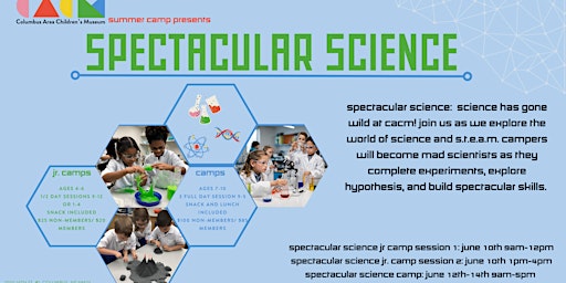 Imagem principal do evento Spectacular Science Jr. Camp Morning Session