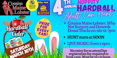 Imagen principal de 4th Annual Adult Can Hunt at Hardball Cider