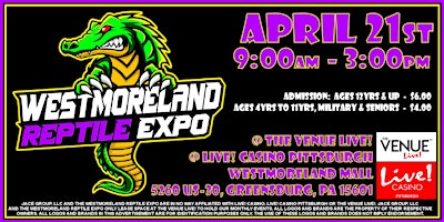 Imagem principal do evento Westmoreland Reptile Expo