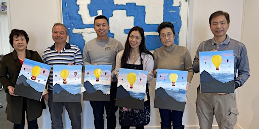 Paint and Sip in Melbourne: Hot Air Balloon primary image
