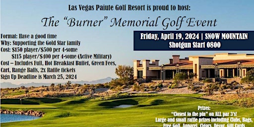 Imagem principal de "Burner" Memorial Golf Event