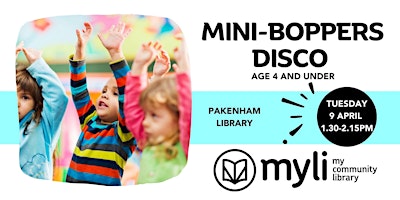 Primaire afbeelding van Mini-Boppers Disco (age 4 and under) @ Pakenham Library