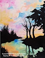 Primaire afbeelding van IN-STUDIO CLASS  Sunset Reflection Fri. May 17th 6:30pm $40