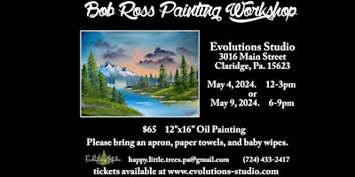 Sunrise Stream - Bob Ross Workshop - 5/4/24  primärbild