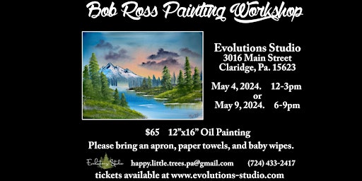 Primaire afbeelding van Sunrise Stream - Bob Ross Workshop - 5/9/24