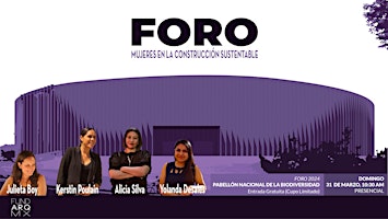 Imagen principal de FORO: MUJERES EN LA CONSTRUCCIÓN SUSTENTABLE