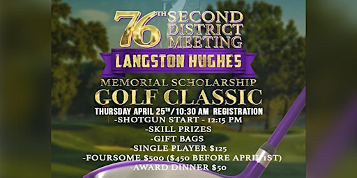 Imagem principal do evento 2024 Langston Hughes Memorial Golf Classic