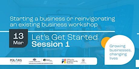 Starting a business or reinvigorating and existing business Workshop primary image
