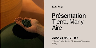 Image principale de Présentation de la collection "Tierra Mar y Aire"  15 heures (Paris)