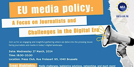 AEJ Belgium Spring Event - EU Media Policy Discussion