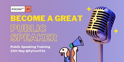 Primaire afbeelding van Public Speaking Training - Become a great public speaker!