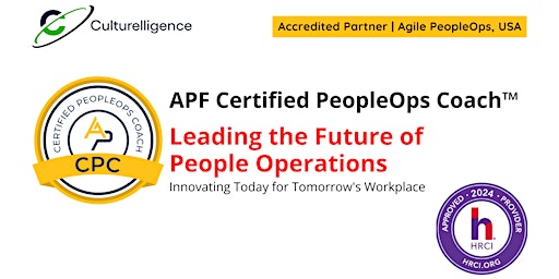 Hauptbild für APF Certified PeopleOps Coach™ (APF CPC™) | Oct 8-11, 2024
