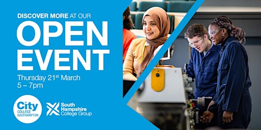 City College Southampton Open Event -  Thursday 21st March 5pm - 7pm primary image