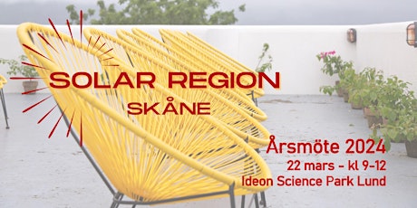 Primaire afbeelding van Solar Region Skåne - Årsmöte 2024