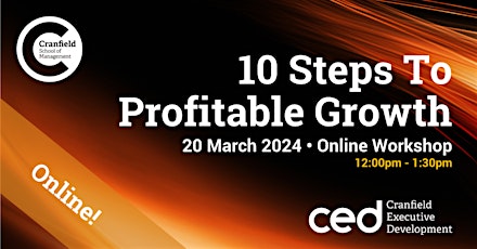 10 Steps to Profitable Growth primary image