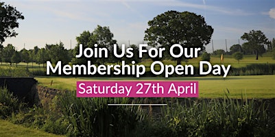 Hauptbild für Horton Golf Park - Membership Open Day - 27th April