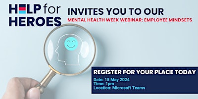 Mental Health Week Webinar: Employee Mindsets. primary image