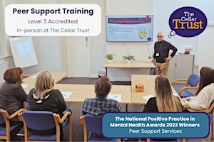 Primaire afbeelding van 2 day IN PERSON Peer Support Training  23rd and 30th April 2024