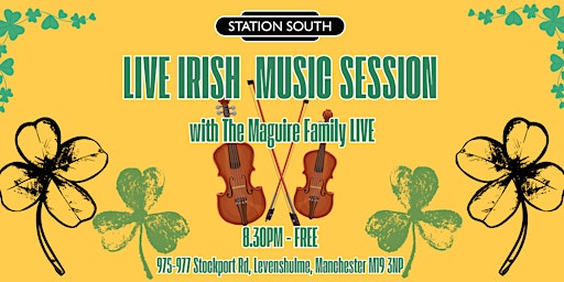 Traditional Irish Music Session with The Maguire Family Live primary image