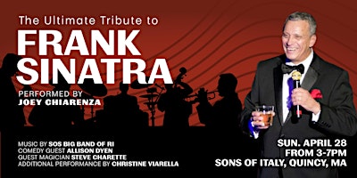 Primaire afbeelding van The Ultimate Tribute to Sinatra: A Spellbinding Sunday in Quincy!