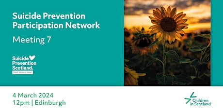 Suicide Prevention Participation Network - Meeting 7 primary image