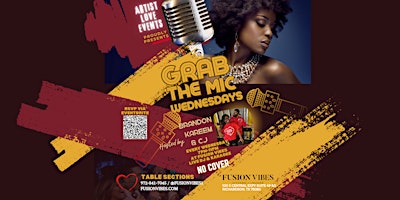 Image principale de Grab The Mic Wednesdays