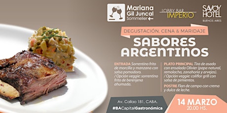 Imagen principal de Degustación, cena y maridaje: sabores argentinos