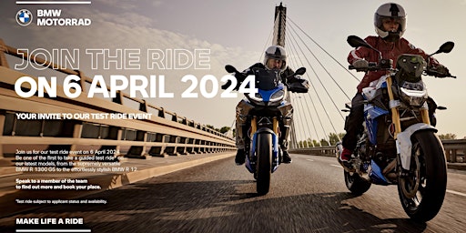 Imagem principal do evento BMW Motorrad Retailer Roadshow 2024 Vertu Shipley