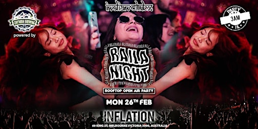 RAILA NIGHT at Inflation Nightclub, Melbourne primary image