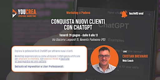 Imagem principal do evento Conquista nuovi clienti con ChatGPT