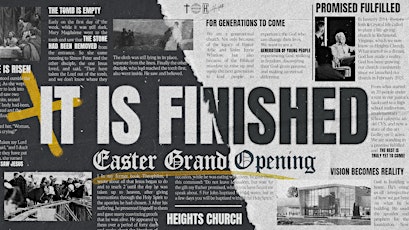 Easter Grand Opening at Heights Church 1pm Experience