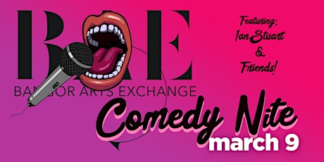 Primaire afbeelding van Comedy Nite at the Bangor Arts Exchange w/ Ian Stuart