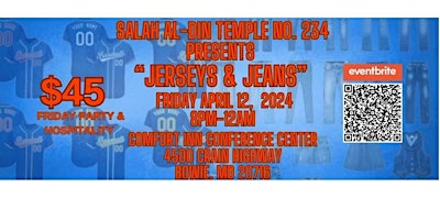 Hauptbild für Salah Al-Din Temple No. 234 Friday Night Jeans and Jersey Party 2024