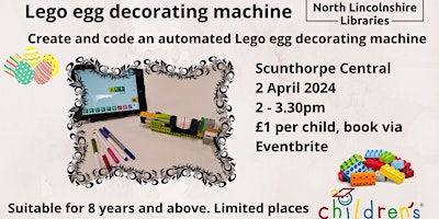 Imagem principal do evento Lego Egg Decorating Machine