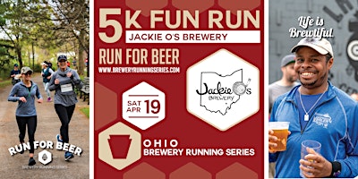 Primaire afbeelding van 5k Beer Run x Jackie O's on Fourth | 2024 Ohio Brewery Running Series