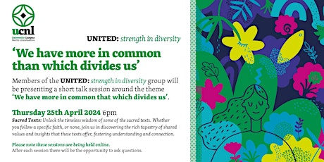 'We have more in common than which divides us'