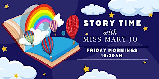 Imagem principal do evento Story Time with Miss Mary Jo