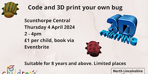 Primaire afbeelding van Code and 3D print your own bug