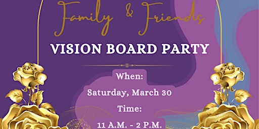 Immagine principale di Family and Friends Vision Board Party 