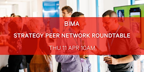 BIMA Strategy Peer Network Roundtable