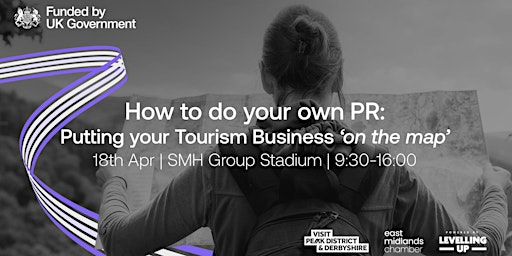 Imagem principal do evento How to do you own PR – Putting your Tourism Business ‘on the map’
