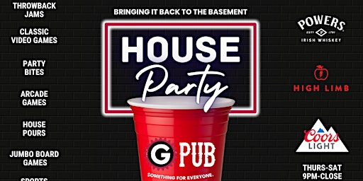 Image principale de GPub House Party Nights