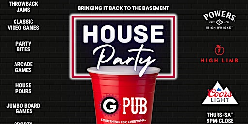 Imagem principal do evento GPub House Party Nights